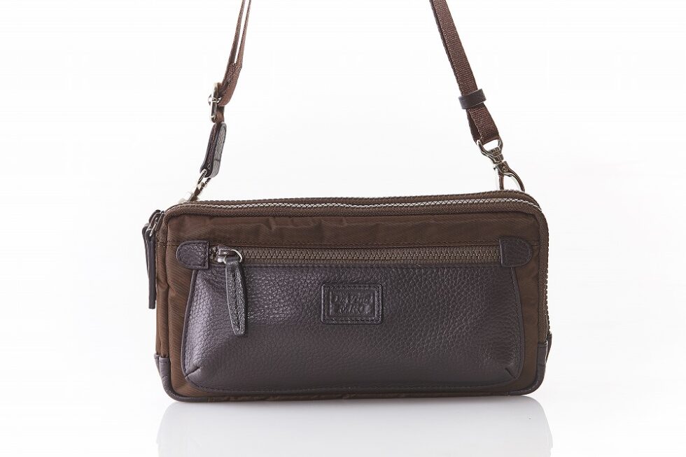 CRETA Double Wallet bag Albero BROWN　ダヴィンチファーロ　コレクション