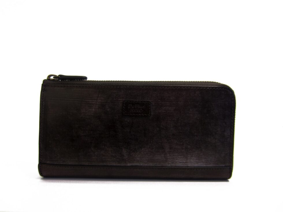 BRIDEL leather Slim Zip Wallet D.CHOCO ダヴィンチファーロ コレクション
