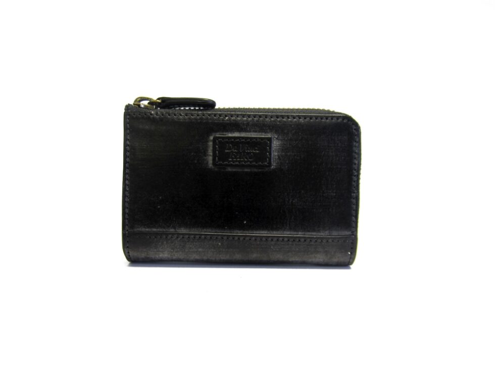 BRIDEL leather Two Way Action Zip Wallet BLACK ダヴィンチファーロ コレクション
