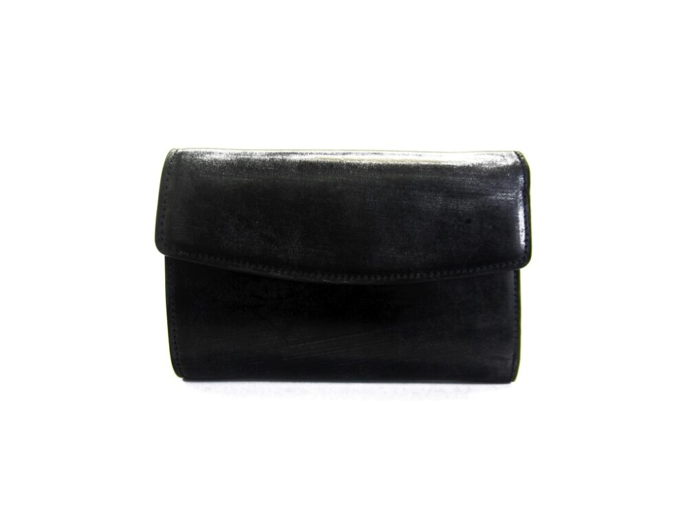 BRIDLE MISTO Flap Medium Wallet BLACK ダヴィンチファーロ コレクション