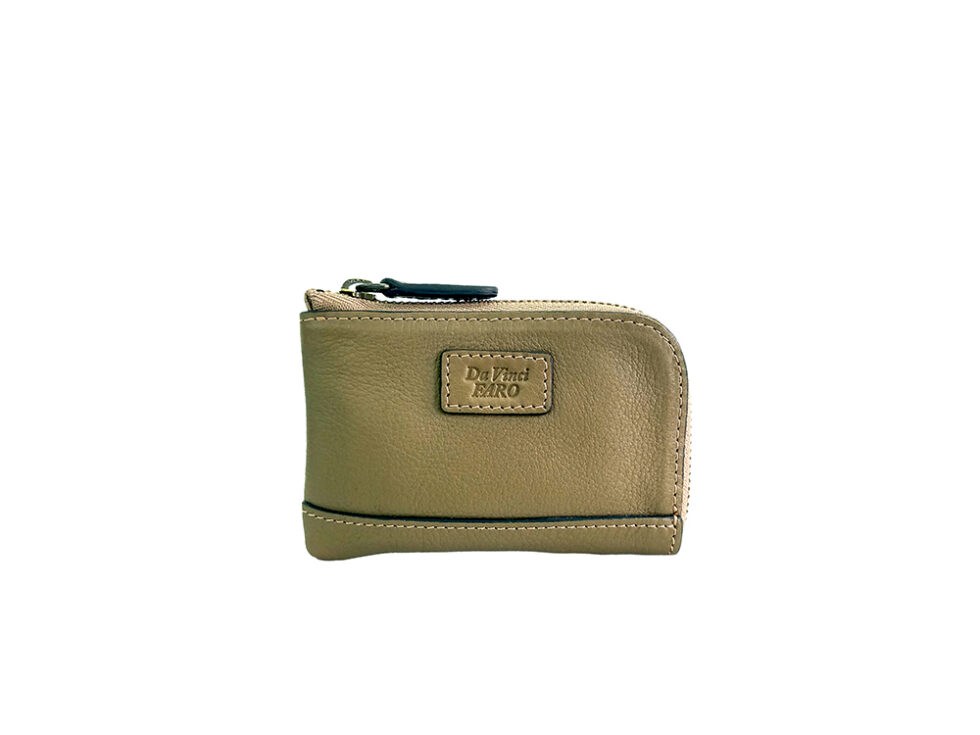 AROMA Leather Goods Coin & Card Holder – S OLIVE ダヴィンチファーロ コレクション