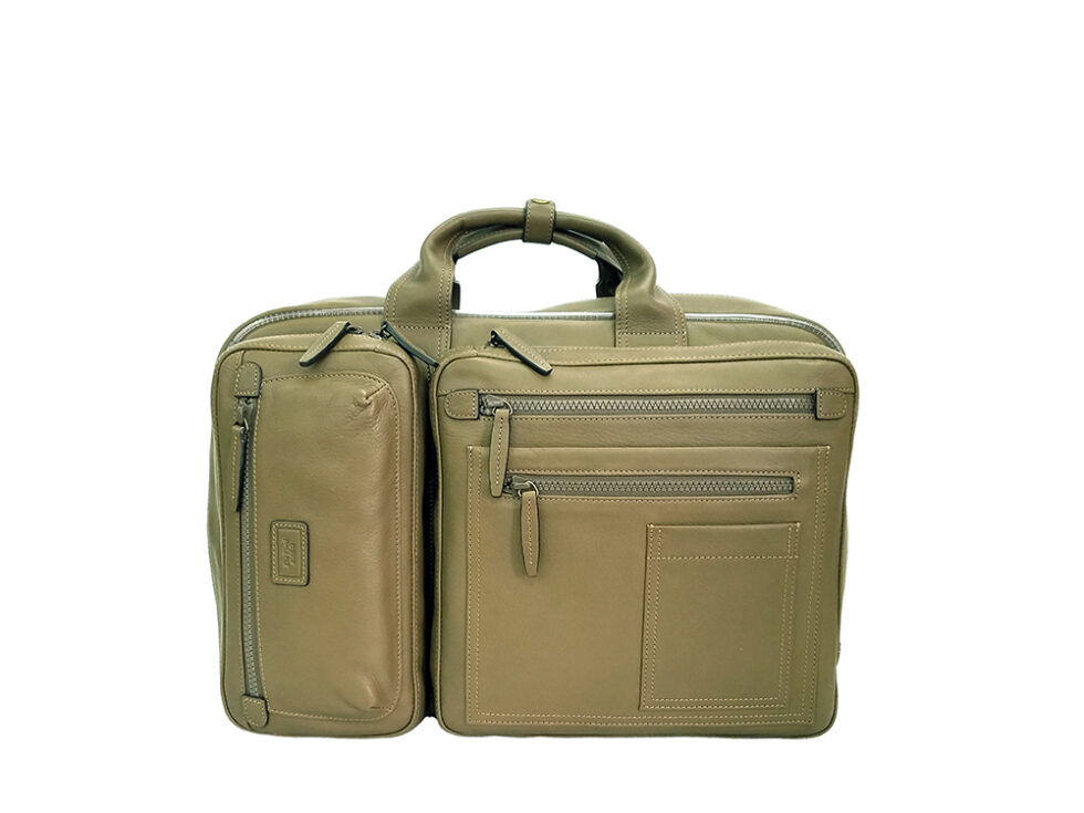 AROMA Multi Business Bag OLIVE ダヴィンチファーロ コレクション