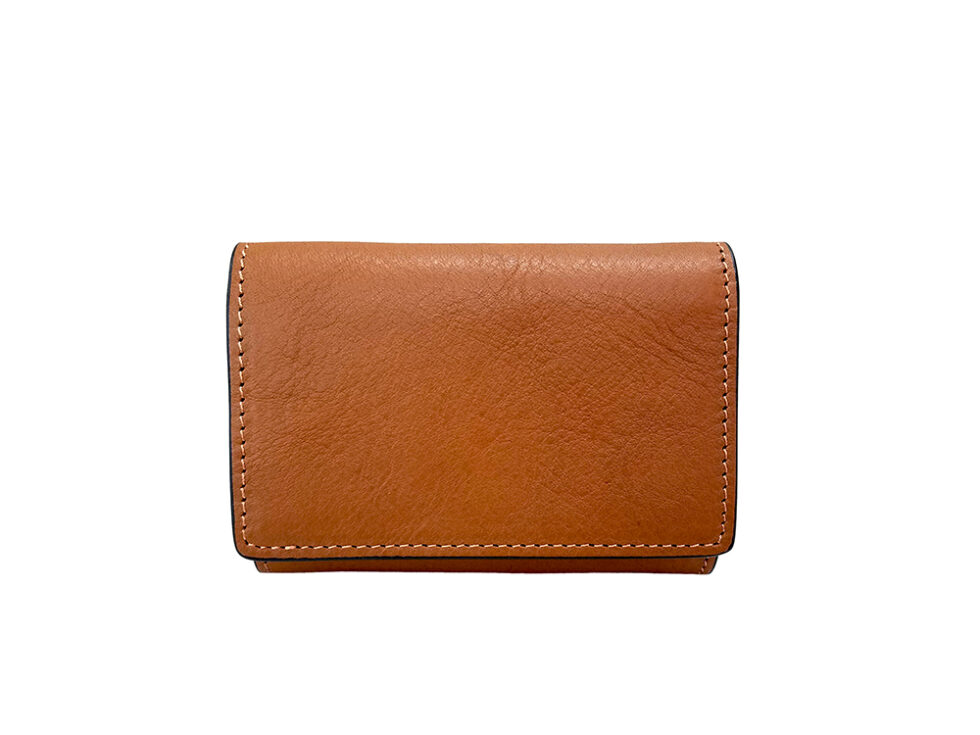 AROMA Mini Smart Wallet COGNAC ダヴィンチファーロ コレクション