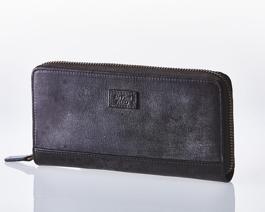 BRIDEL leather Round Zip Wallet D.CHOCO ダヴィンチファーロ コレクション