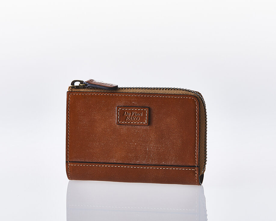 BRIDEL leather Two Way Action Zip Wallet COGNAC ダヴィンチファーロ コレクション