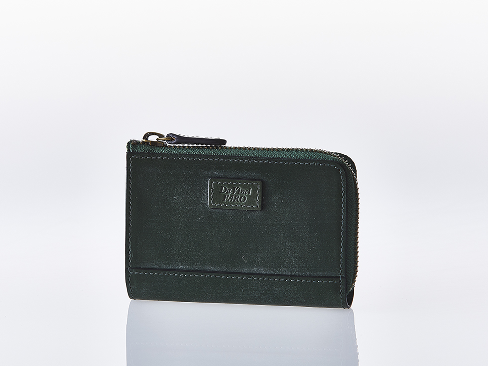 BRIDEL leather Two Way Action Zip Wallet GREEN ダヴィンチファーロ コレクション