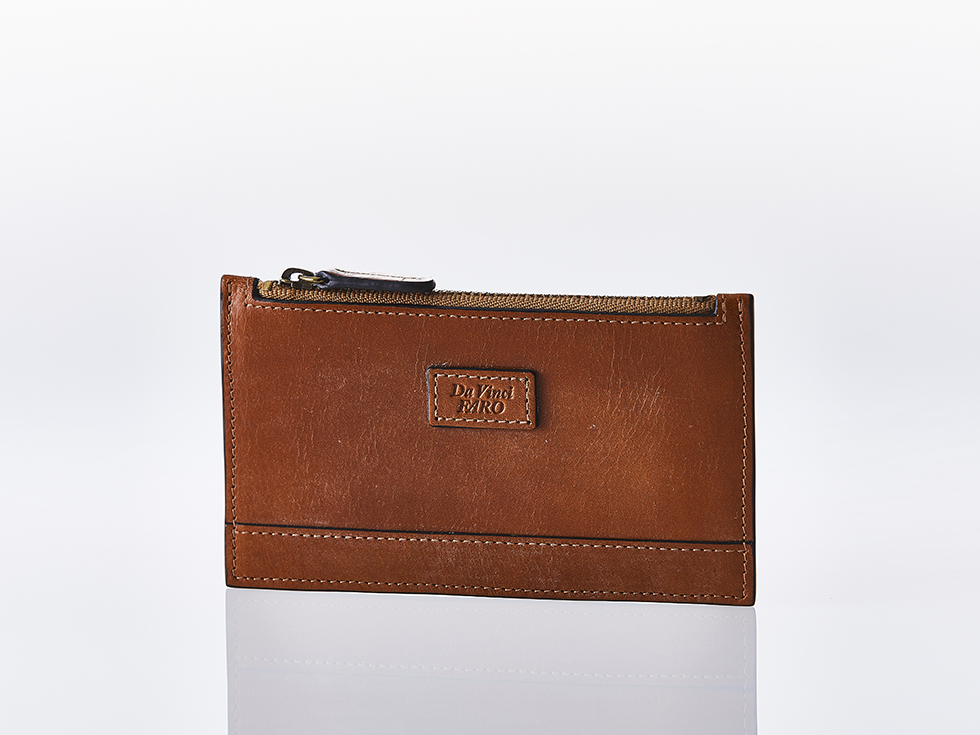 BRIDEL leather Card Holder Case COGNAC ダヴィンチファーロ コレクション