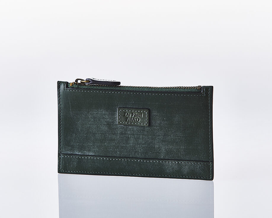 BRIDEL leather Card Holder Case GREEN ダヴィンチファーロ コレクション