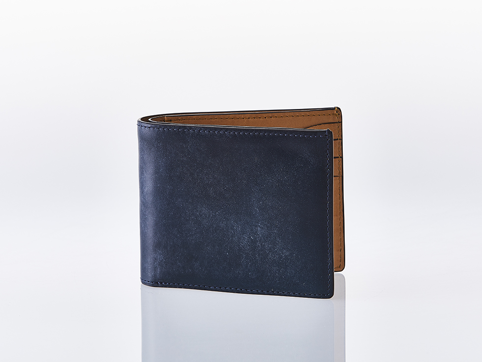 BRIDLE MISTO Bi-fold Wallet D.NAVY ダヴィンチファーロ コレクション