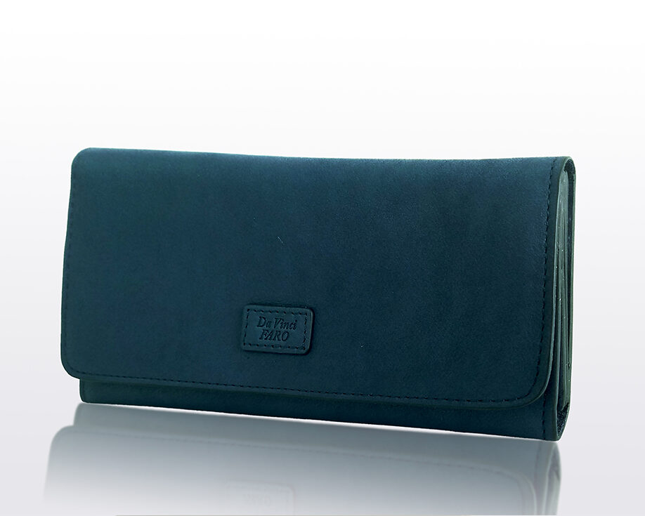AROMA Mano Wallet Multi Flap Long Wallet NAVY ダヴィンチファーロ コレクション