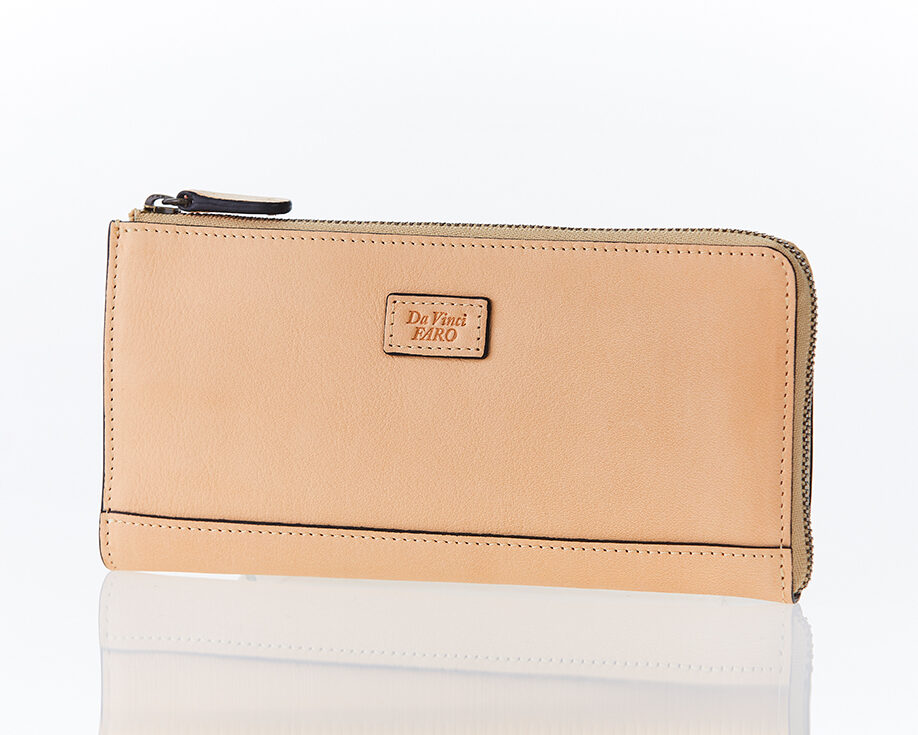 AROMA Mano Wallet AROMA Mano Wallet L Zip Slim Case NATURAL ダヴィンチファーロ コレクション