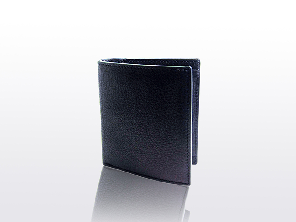 AROMA STELLA By-folding purse BLACK ダヴィンチファーロ コレクション