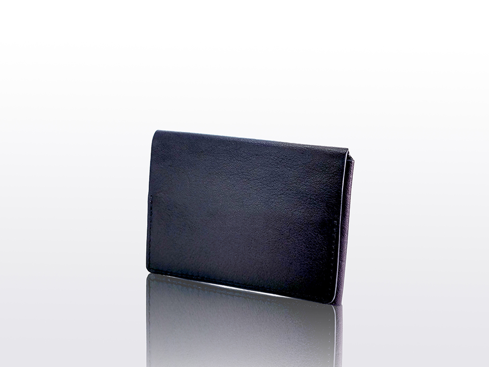 AROMA TORES Tre-folding card case BLACK ダヴィンチファーロ コレクション