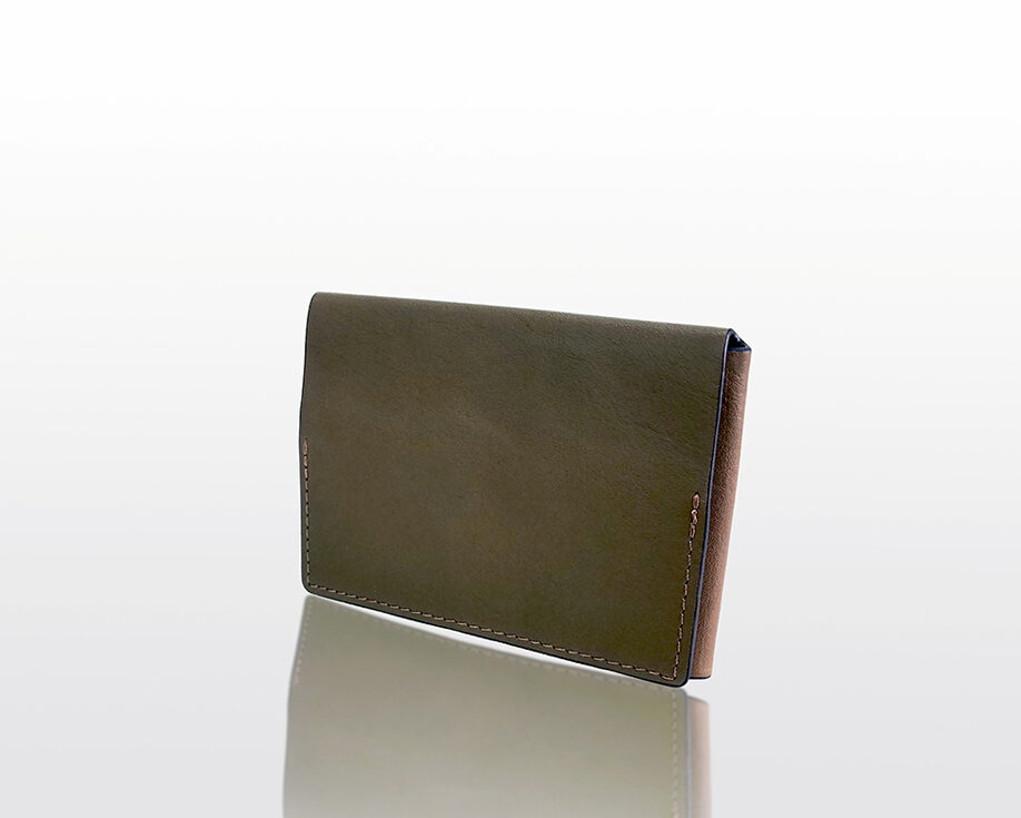 AROMA TORES Tre-folding card case OLIVE ダヴィンチファーロ コレクション
