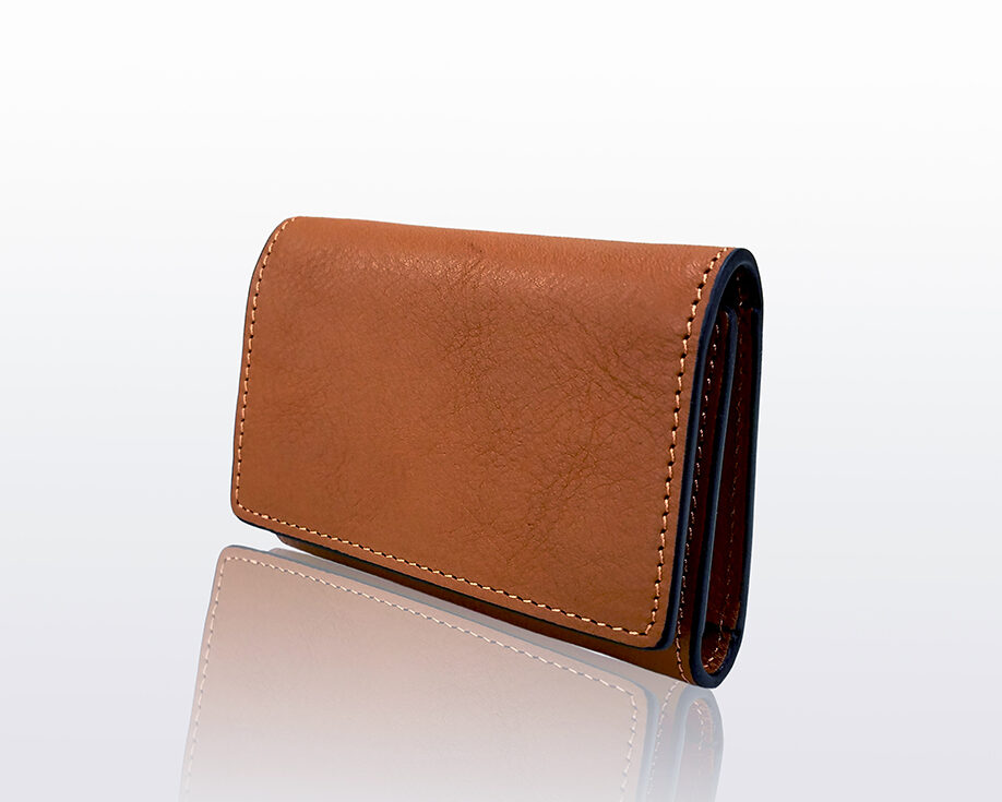 AROMA Mini Smart Wallet COGNAC ダヴィンチファーロ コレクション