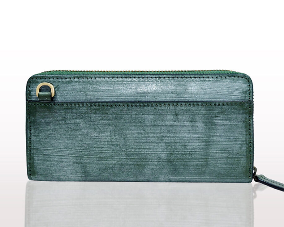 NICOLA Tutto Bloom Round zip Long Wallet(just fit size) GREENダヴィンチファーロ