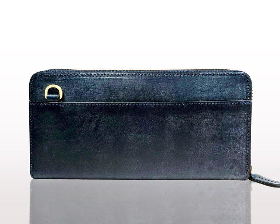 NICOLA Tutto Bloom Round zip Long Wallet(just fit size) D.NAVYダヴィンチファーロ