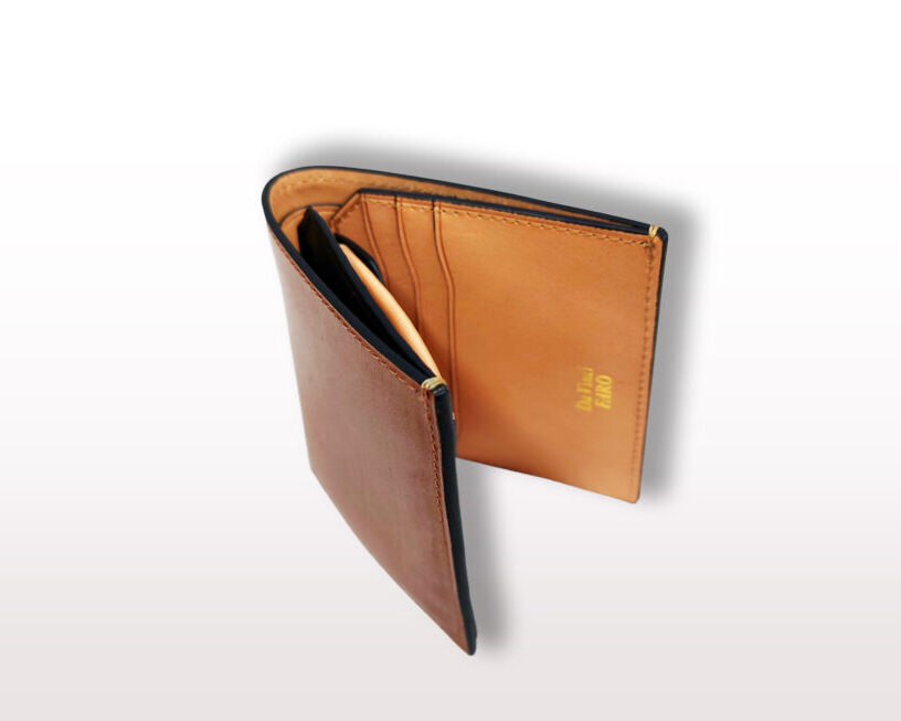 NICOLA Bridle Misto Bi fold Wallet(with Coin Pocket) COGNAC