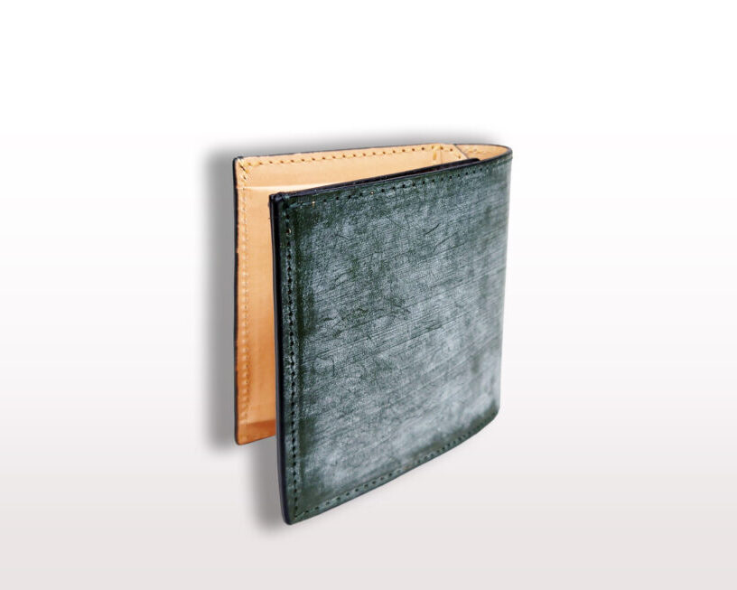 NICOLA Bridle Misto Bi fold Wallet(with Coin Pocket) GREEN