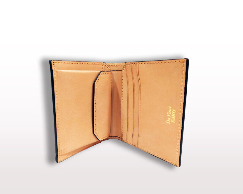 NICOLA Bridle Misto Bi fold Wallet(with Coin Pocket) D.NAVY