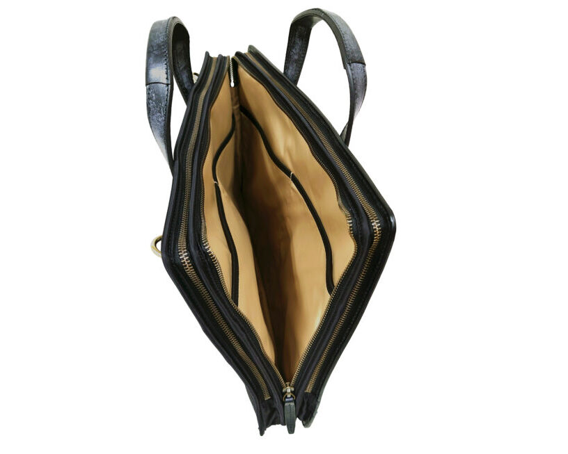 Alba Bridle Misto 3zip Shoulder Bag BLACK