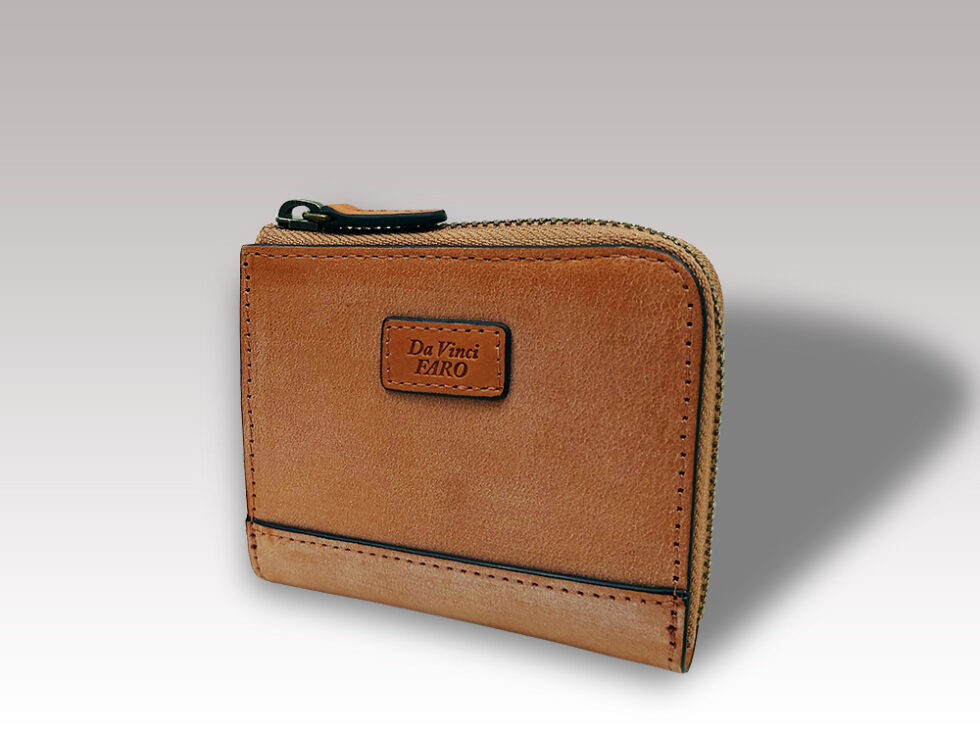 BRIGHTON Oak Bark Bridle / L-zip Bi fold wallet/ 