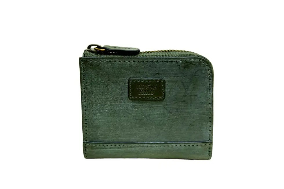 BRIGHTON Oak Bark L-zip Bi fold wallet