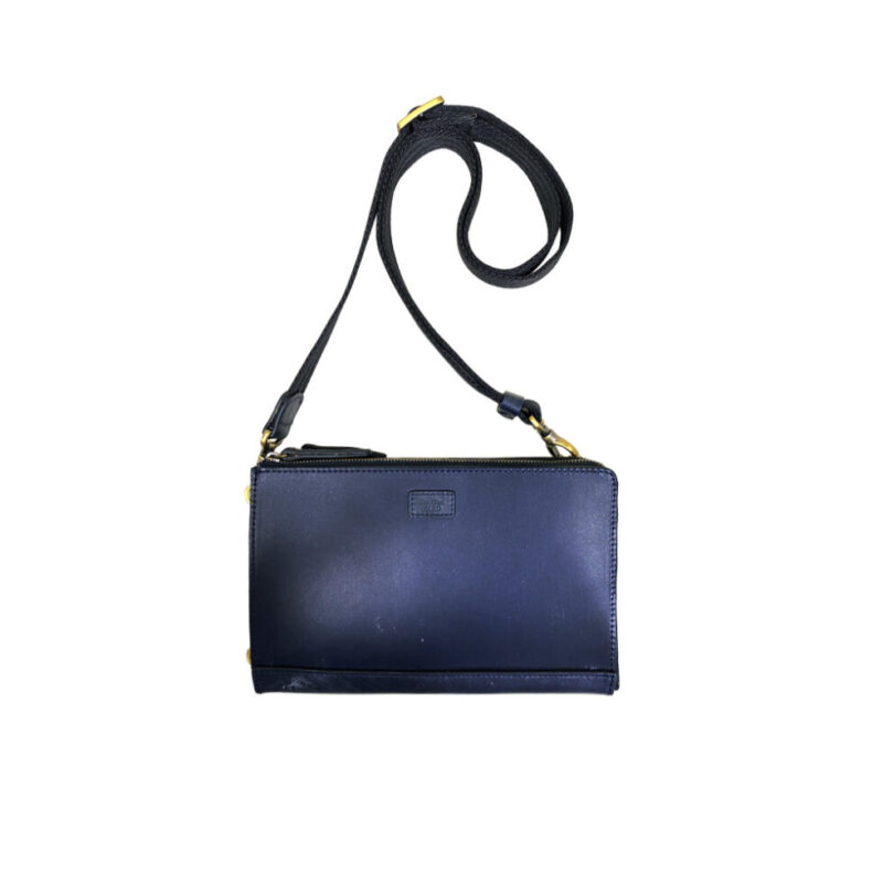 Linea BRIGHTON Oakbark Bridle Body Bag BLUE ダヴィンチファーロ　コレクション