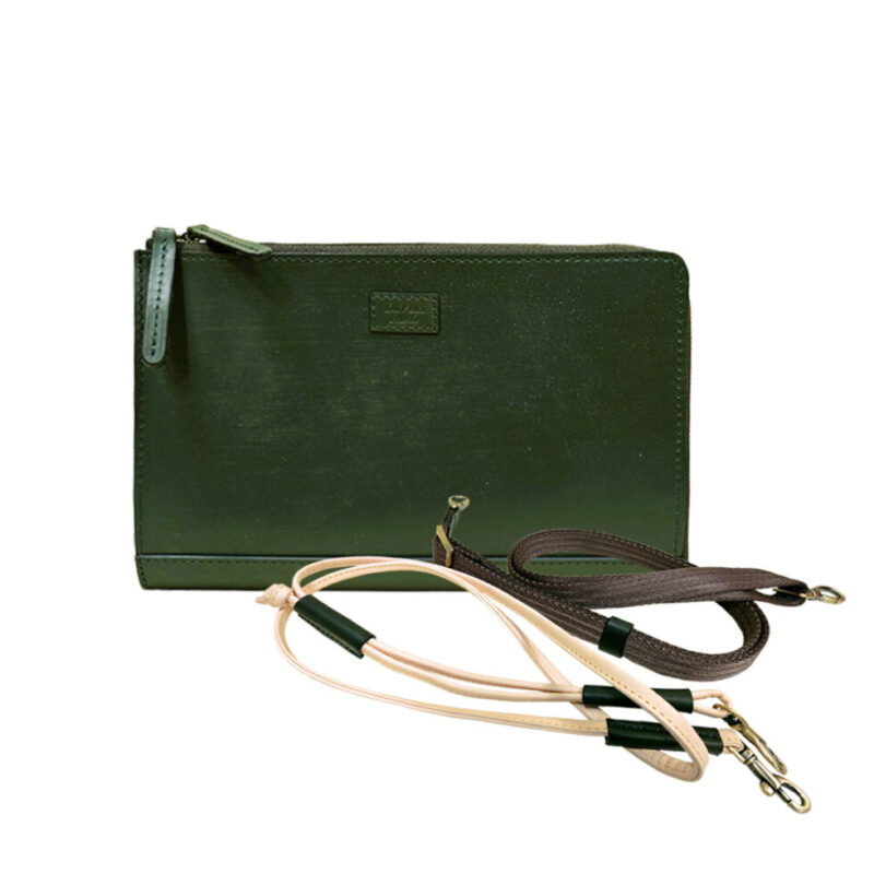 Linea BRIGHTON Oakbark Bridle Body Bag GREEN ダヴィンチファーロ　コレクション