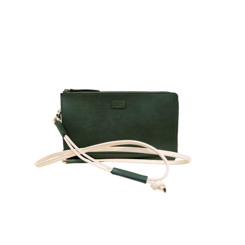 Linea BRIGHTON Oakbark Bridle Body Bag GREEN ダヴィンチファーロ　コレクション