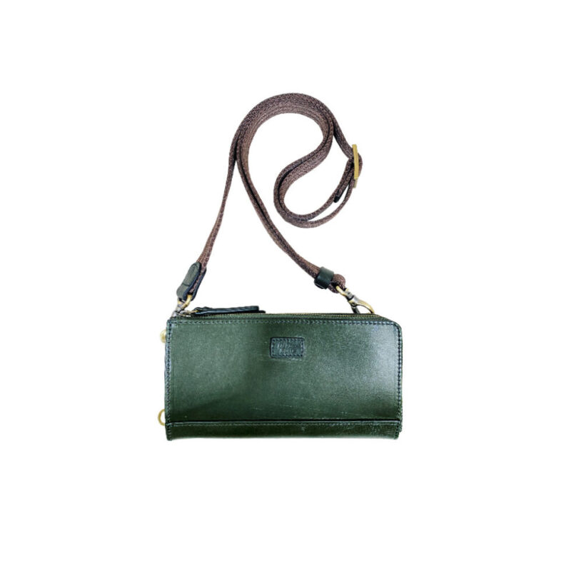 BRIGHTON Oakbark Bridle Body Bag Mini GREEN ダヴィンチファーロ　コレクション